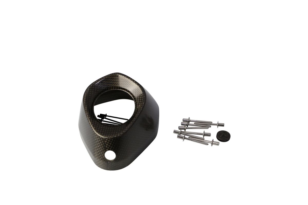 AKRAPOVIC END CAP SET CARBON BLACK V-EC56