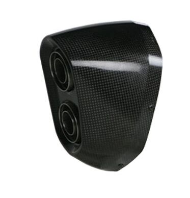 AKRAPOVIC END CAP SET CARBON BLACK V-EC309