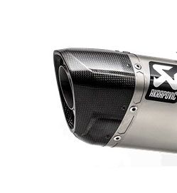 AKRAPOVIC END CAP SET CARBON BLACK V-EC327