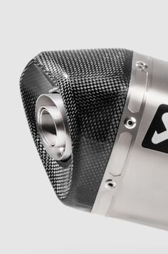 AKRAPOVIC END CAP SET CARBON BLACK V-EC440
