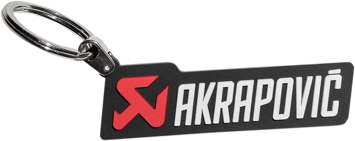 AKRAPOVIC KEY-RING HORIZONTAL AKRAPOVIC RUBBER 801662