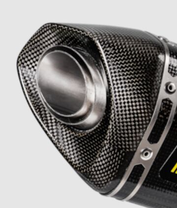 AKRAPOVIC END CAP SET CARBON EC95 V-EC95