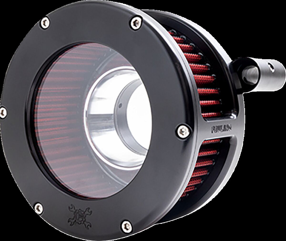 Feuling Parts AIR CLEANER BA CLEAR COVER BLACK/RED 99-17 TC 5444
