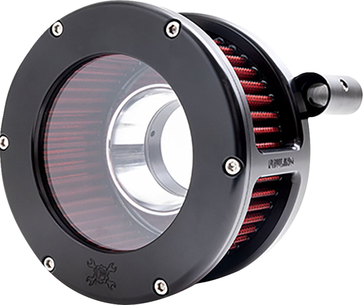Feuling Parts AIR CLEANER BA CLEAR COVER BLACK/RED TC,08-17 TOUR 5454