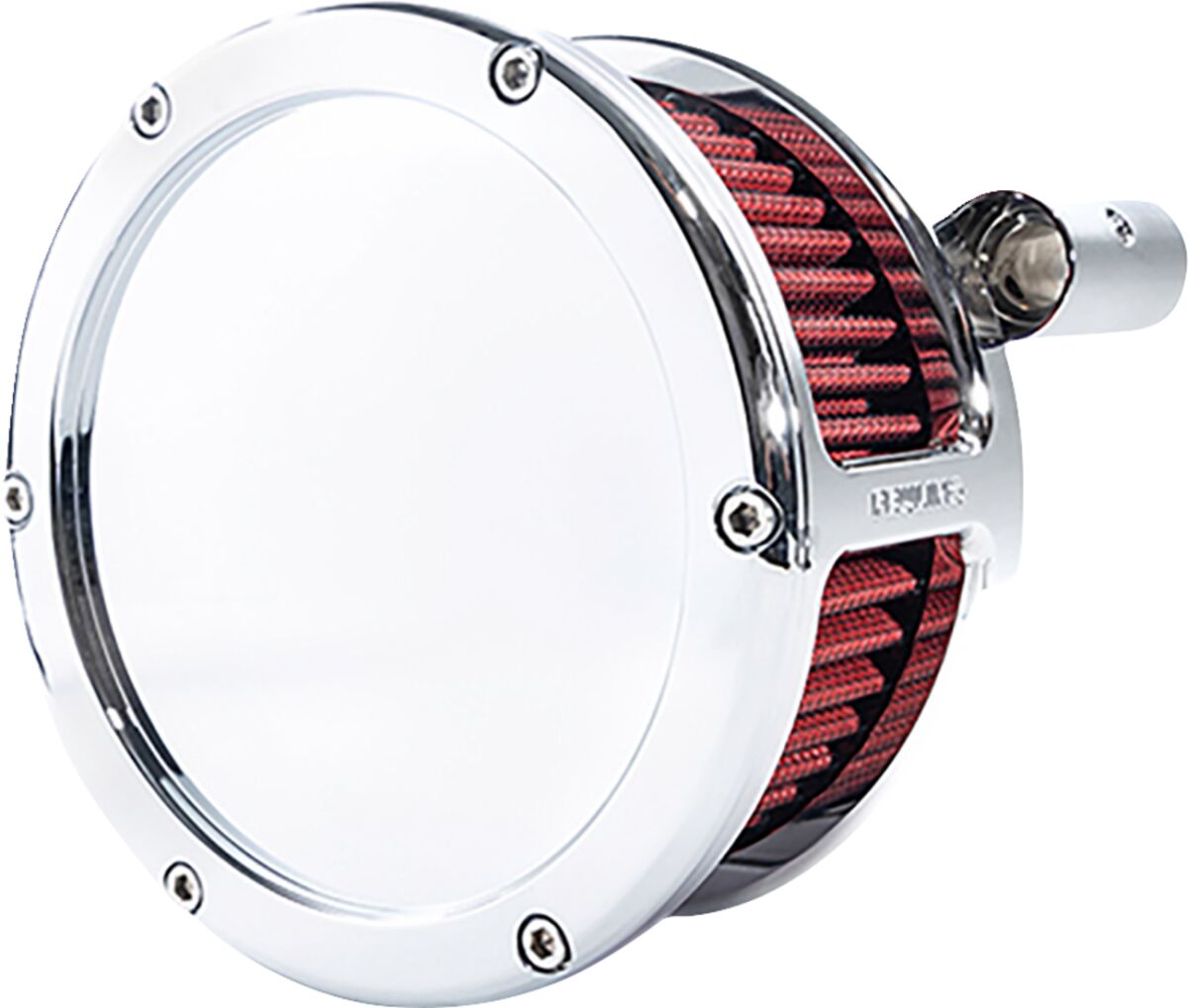 Feuling Parts AIR CLEANER BA SOLID COVER CHROME/RED 93-99 EVO BT 5467
