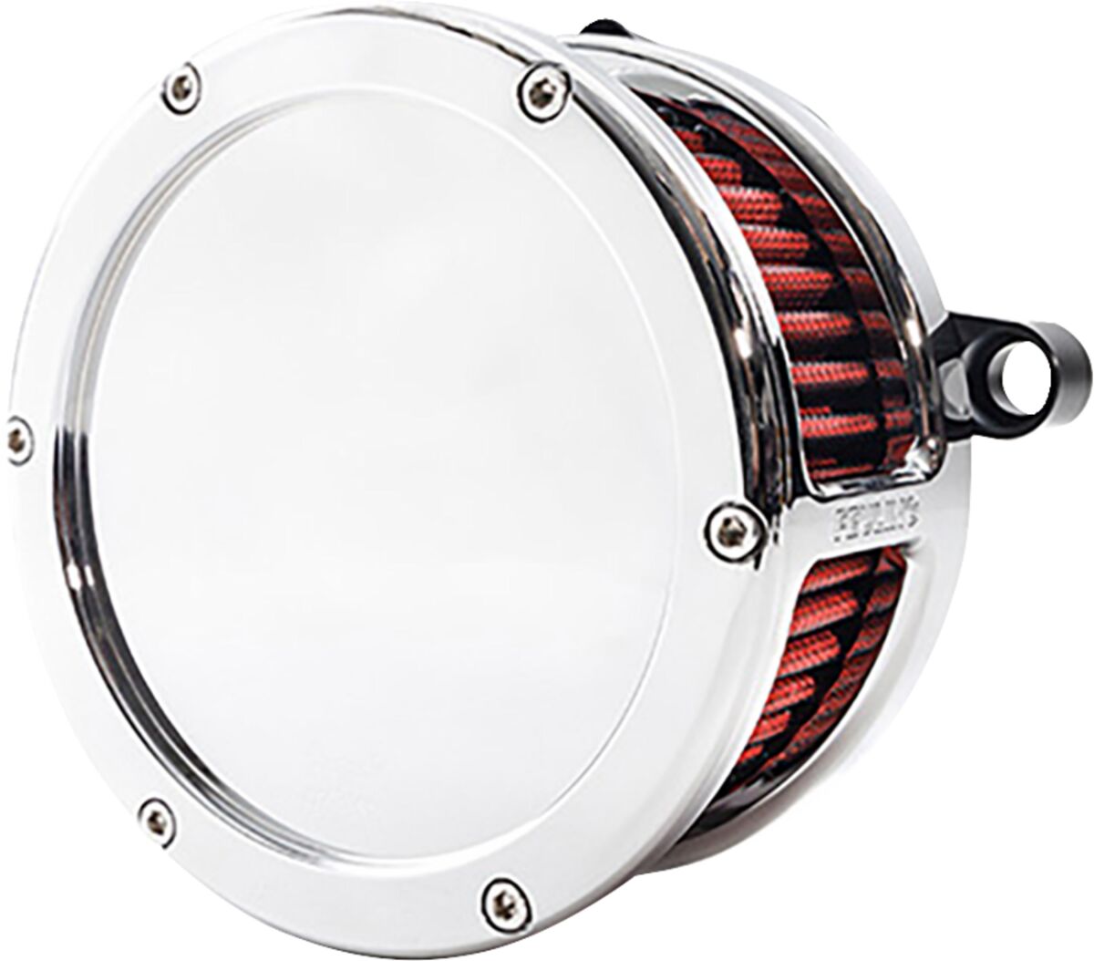 Feuling Parts AIR CLEANER BA SOLID COVER CHROME/RED M8 VVT 5477