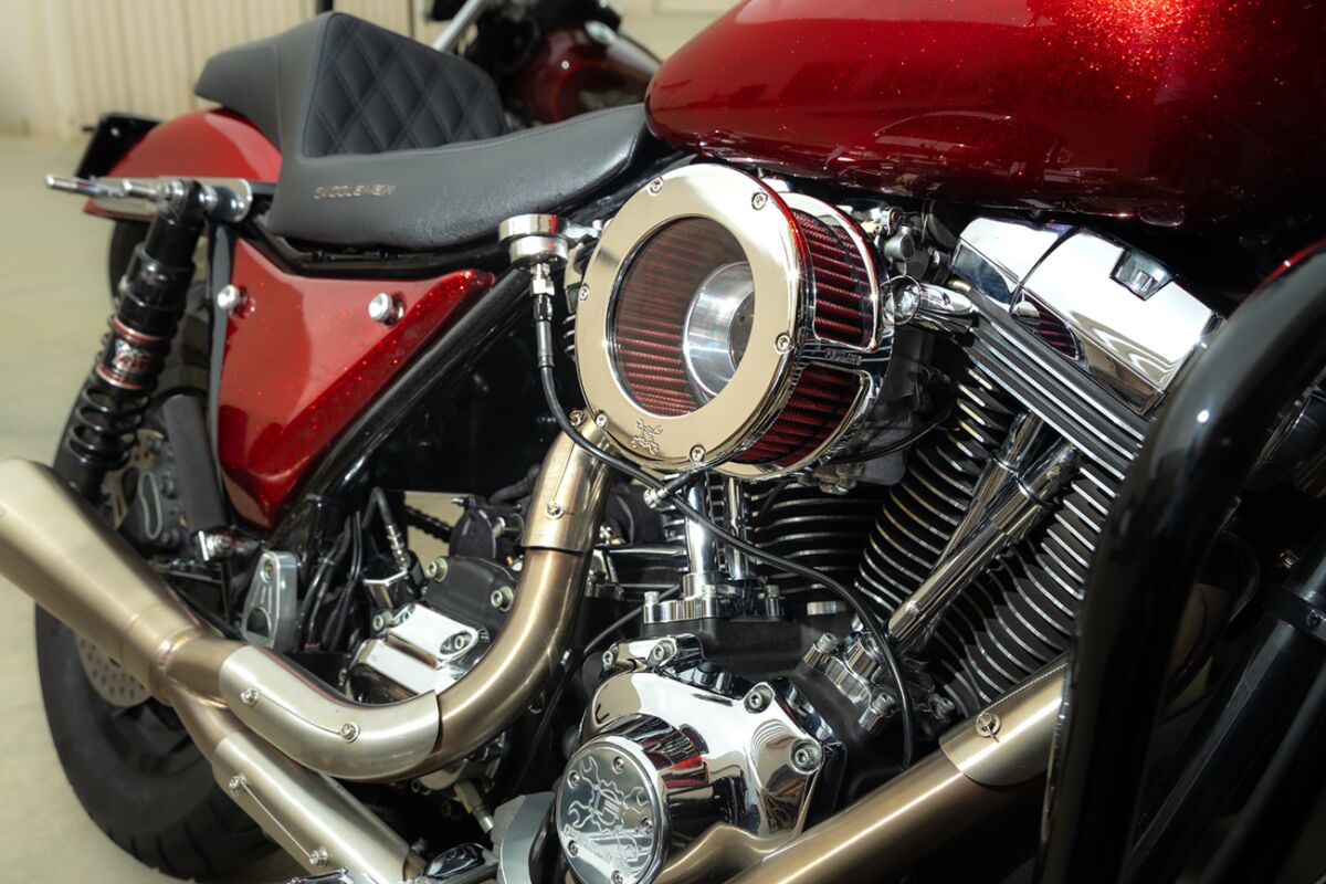 Feuling Parts AIR CLEANER BA CLEAR COVER CHROME/RED M8 VVT 5478