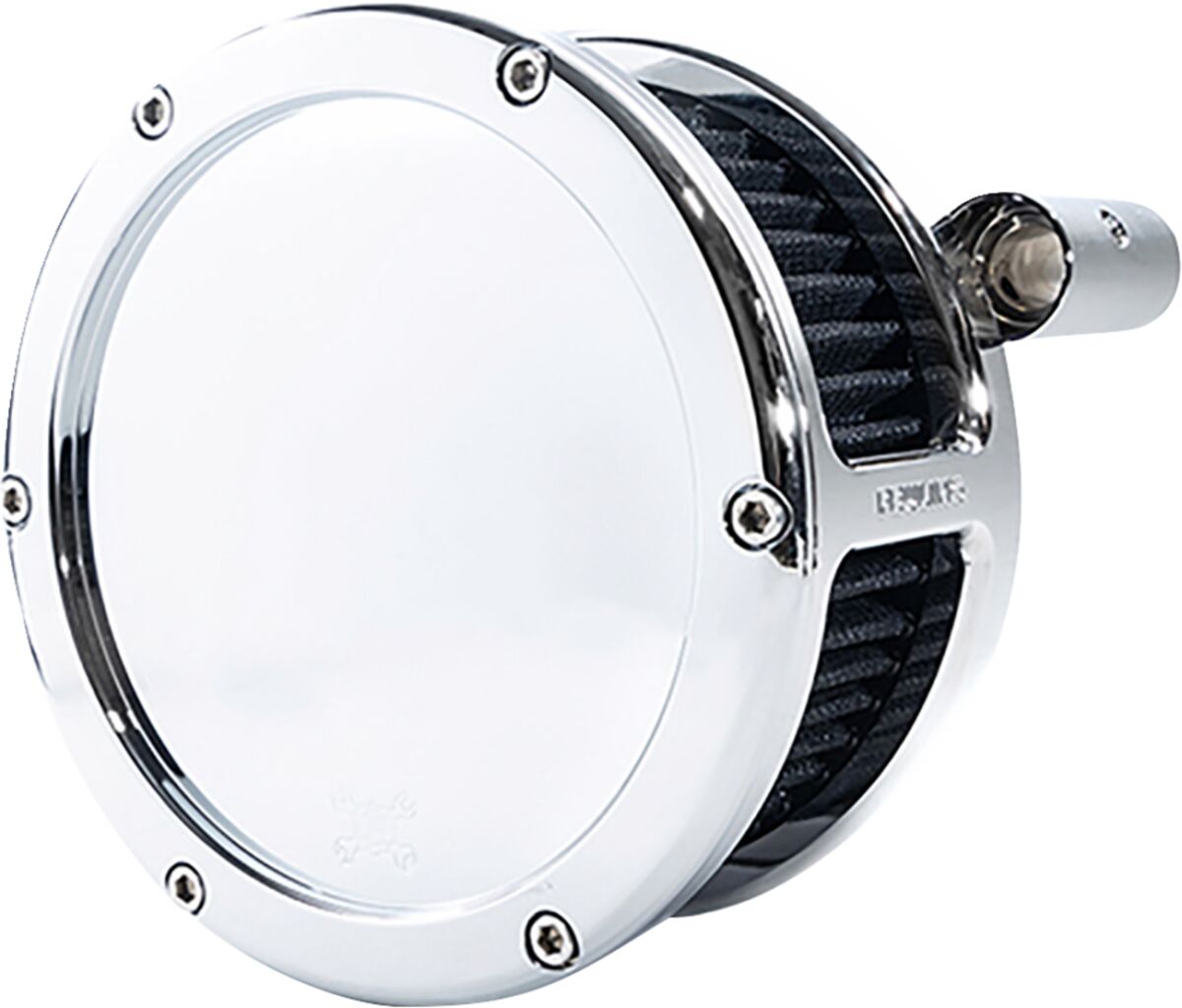 Feuling Parts AIR CLEANER BA SOLID COVER CHROME/BLACK 99-17 TC DYNA 5547