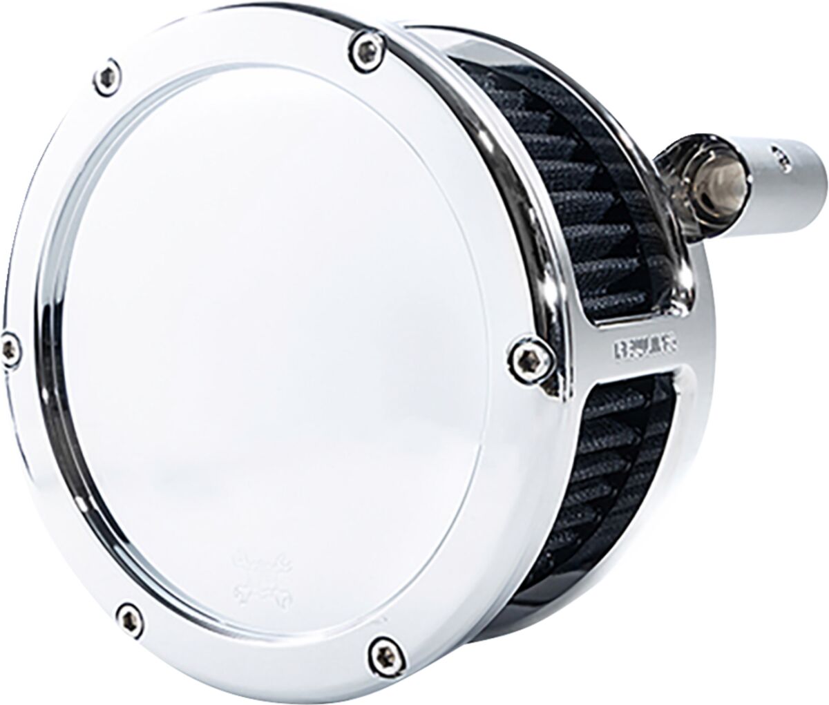 Feuling Parts AIR CLEANER BA SOLID COVER CHROME/BLACK 08-16 TOUR TBW 5557