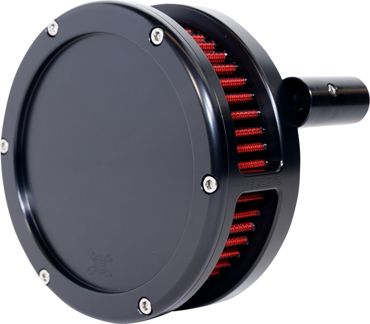 Feuling Parts AIR CLEANER BA SLIM SOLID COVER BLACK/RED 93-99 EVO 5463-S