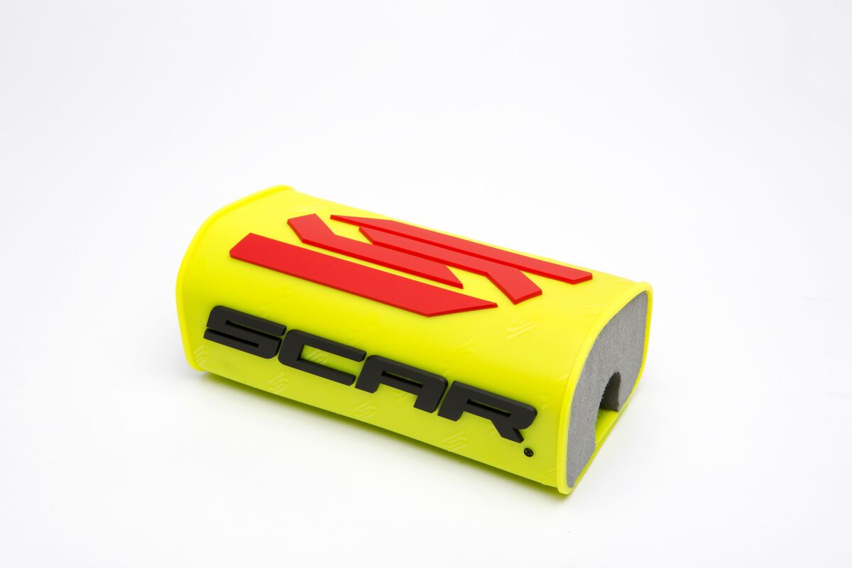 Scar Racing OVERSIZE BAR PADS O2 YELLOW FLUO SMSOY