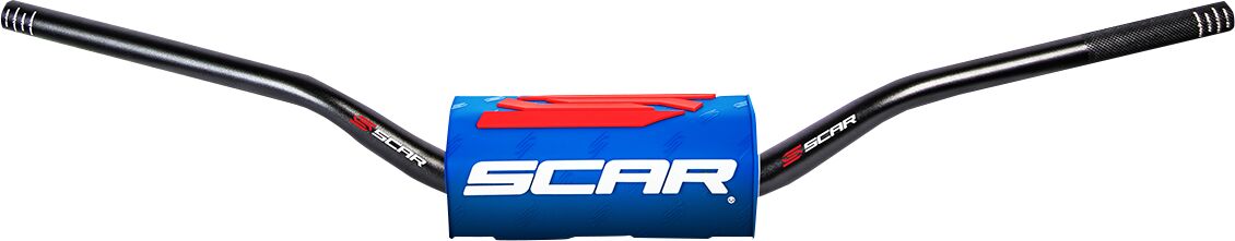 Scar Racing HANDLEBAR O2 HI BK/BL PAD S9152BL