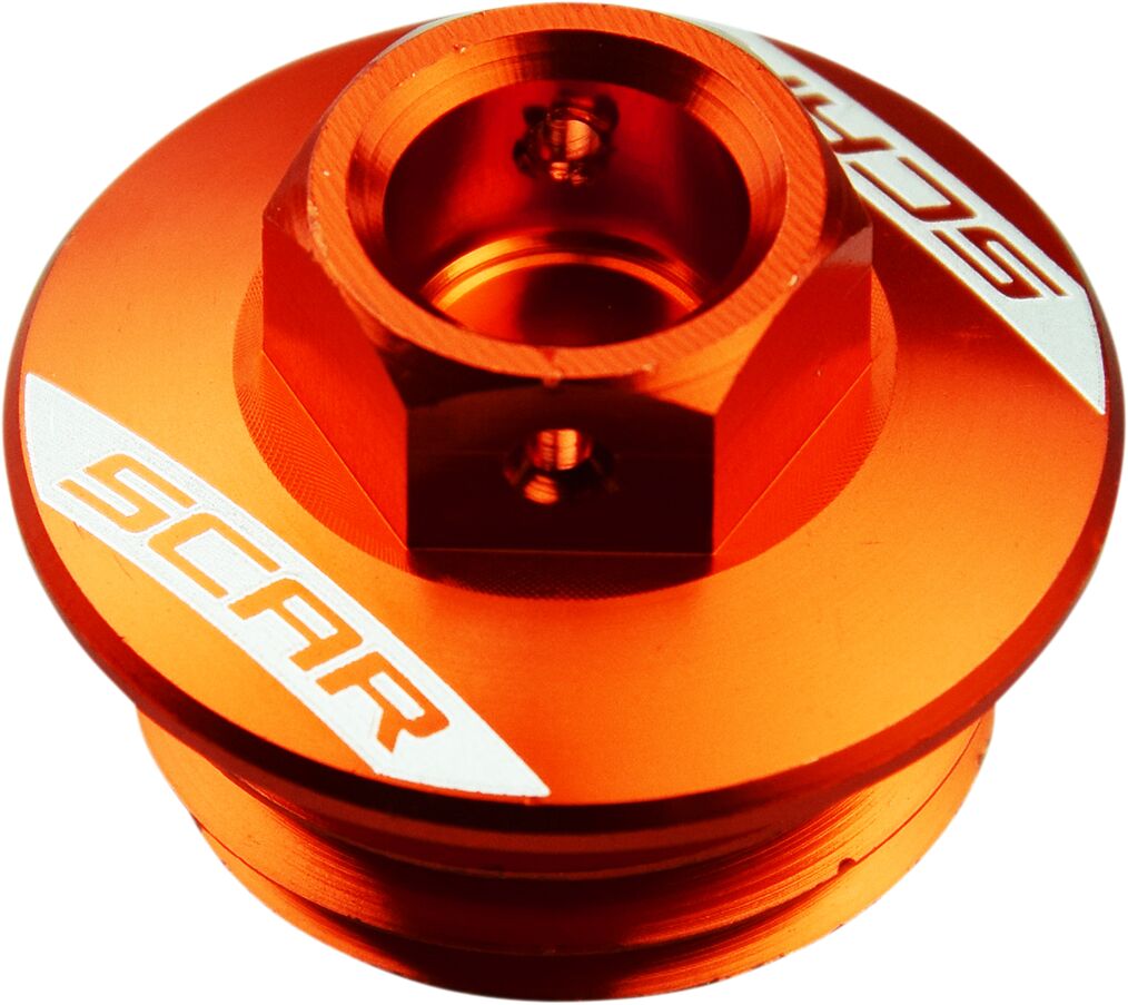 Scar Racing OIL FILLER CAP ORANGE OFP500
