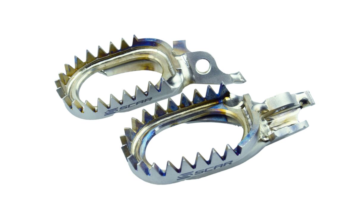 Scar Racing FOOTPEGS MUD TITANIUM KXF S3516AM