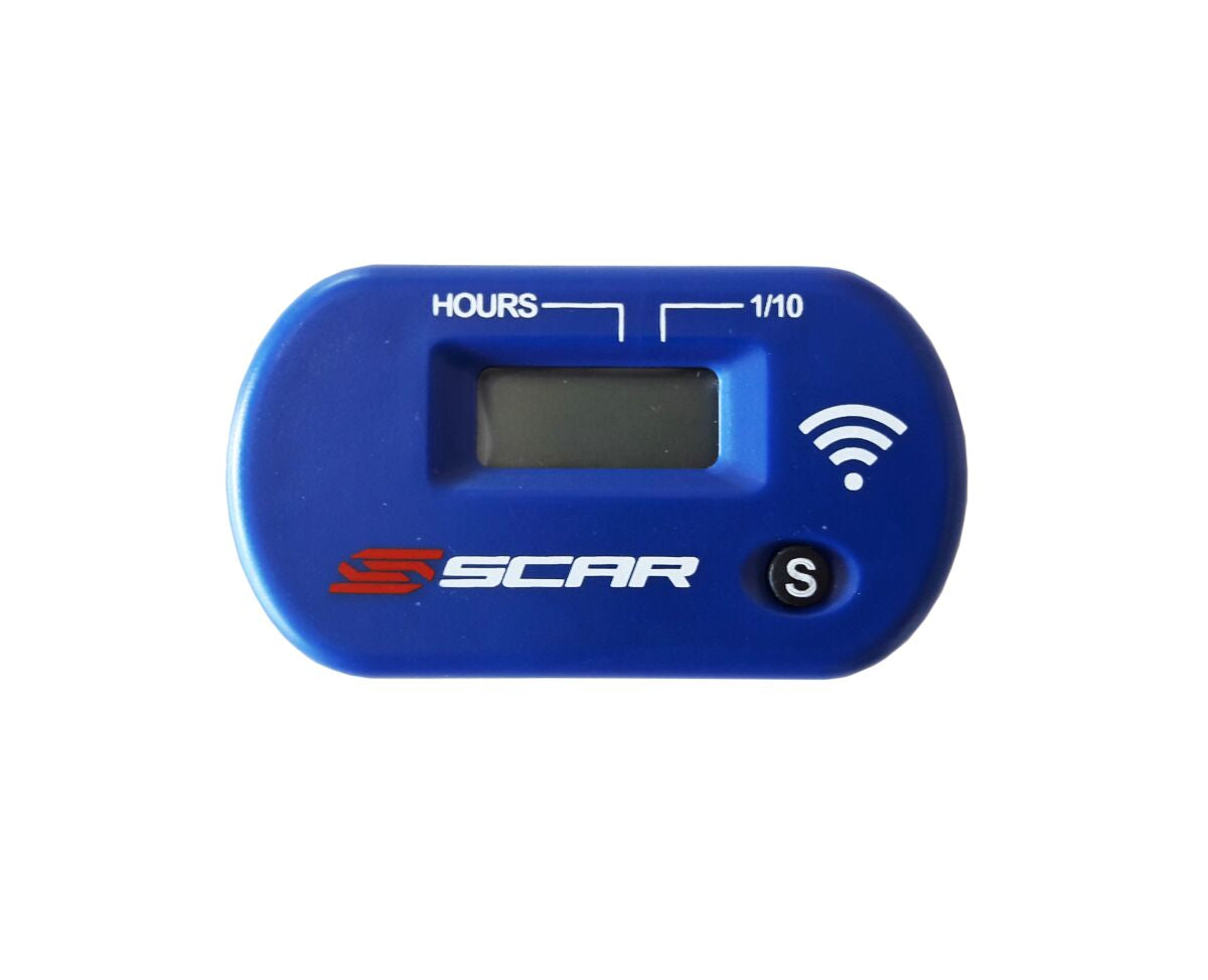 Scar Racing HOUR METER WIRELESS BLUE SWHMBL