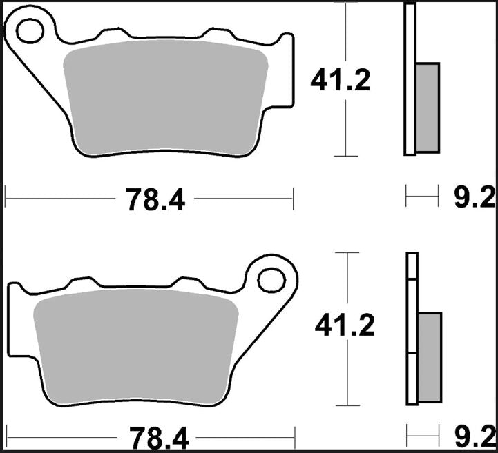 BREMBO BRAKE PAD SINTER XS SCOOTER 07082XS
