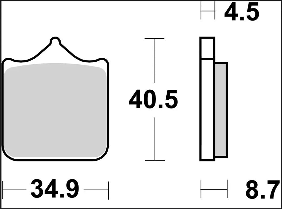 BREMBO BRAKE PAD SR SINT FR 07BB33SR