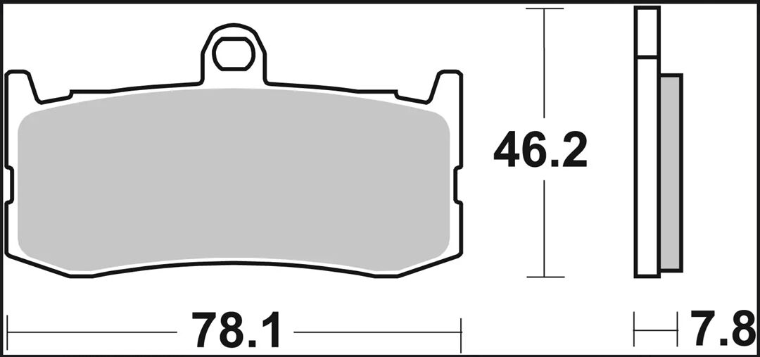 BREMBO BRAKE PAD SA SINT FR 07GR06SA