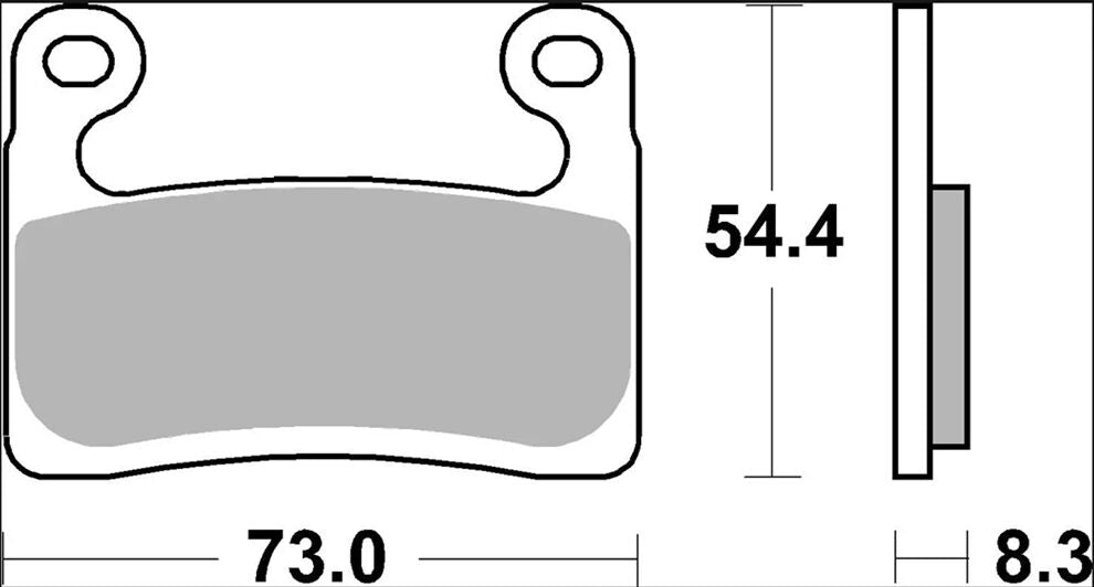 BREMBO BRAKE PAD SR SINT FR 07GR90SR