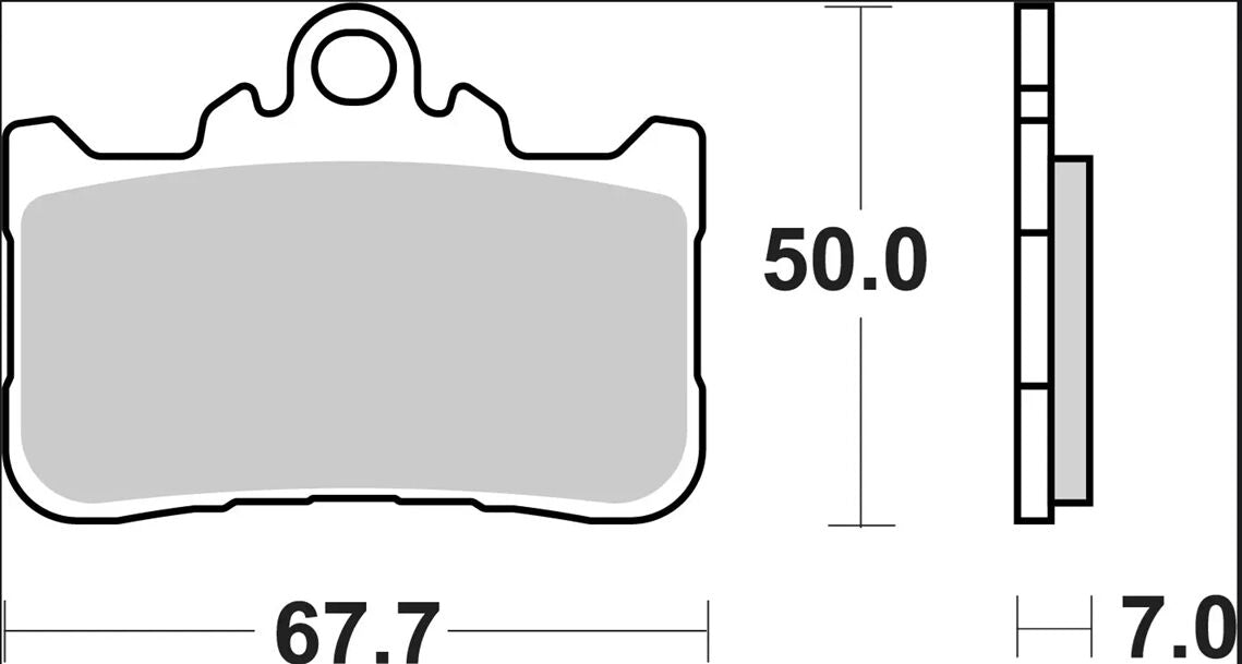 BREMBO BRAKE PAD SA SINT FR 07HO72SA