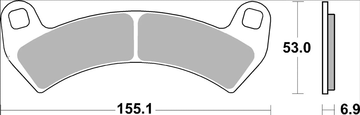 BREMBO BRAKE PAD SINTER SX OFFROAD 07PO14SX
