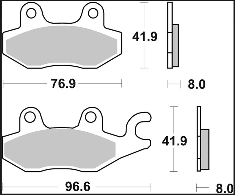 BREMBO BRAKE PAD LA SINT FR/RR 07YA22LA