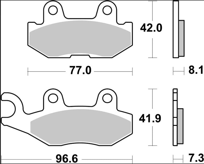 BREMBO BRAKE PAD SINTER SD OFFROAD 07YA58SD