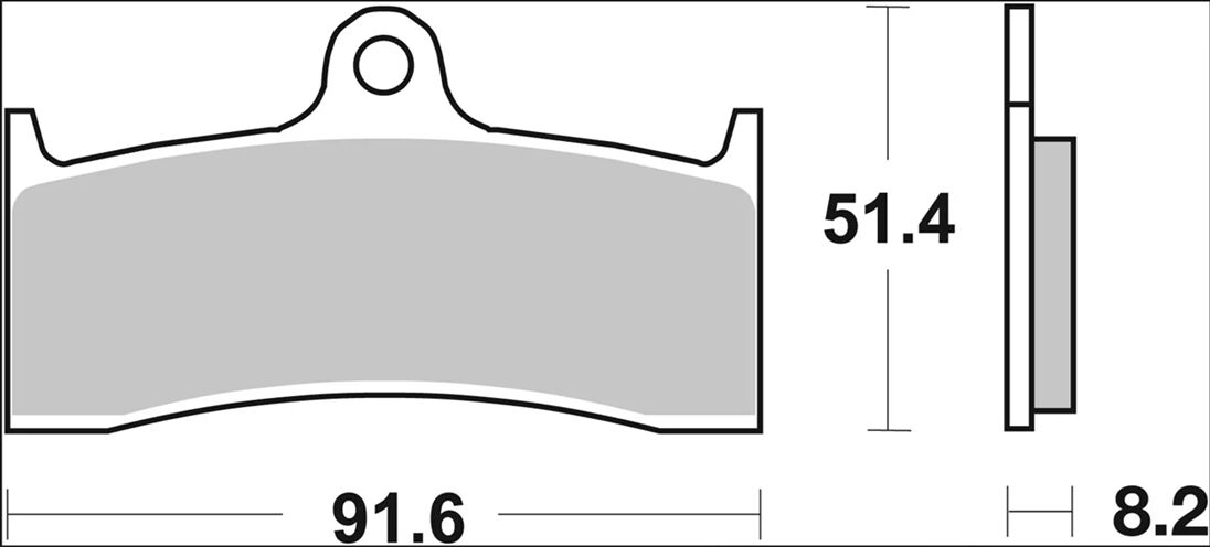 BREMBO BRAKE PAD SA SINT FR 07KA20SA