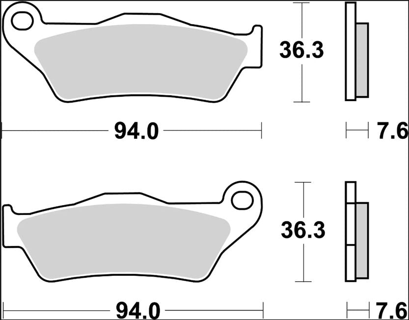 BREMBO BRAKE PAD CC CARBON CERAMIC 07BB04CC