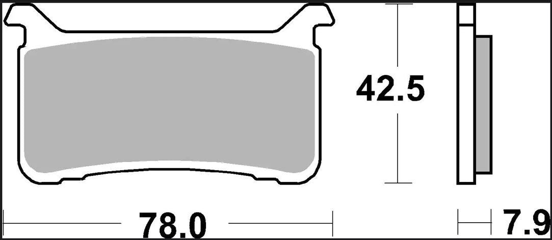 BREMBO BRAKE PAD CARBON CERAMIC RACING 07HO63RC