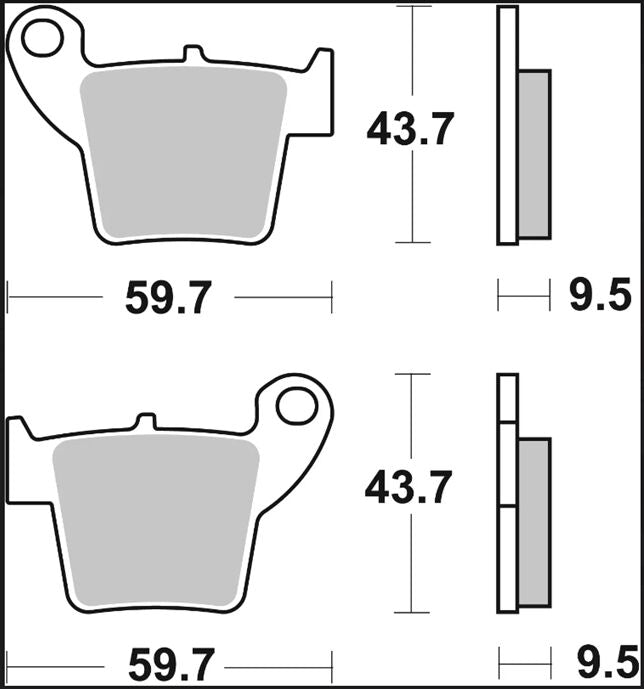 BREMBO BRAKE PAD CARBON CERAMIC TT 07HO48TT