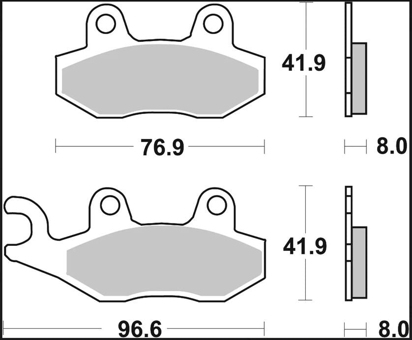 BREMBO BRAKE PAD CC CARBON CERAMIC 07SU1215