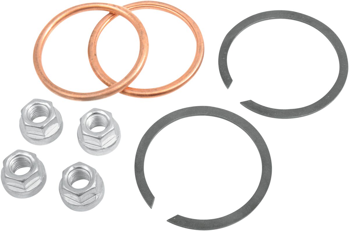 JAMES GASKET GASKET KIT EXHAUST MOUNTING WITH COPPER CRUSH RINGS & FLANGE NUTS JGI-65324-83-KCR2