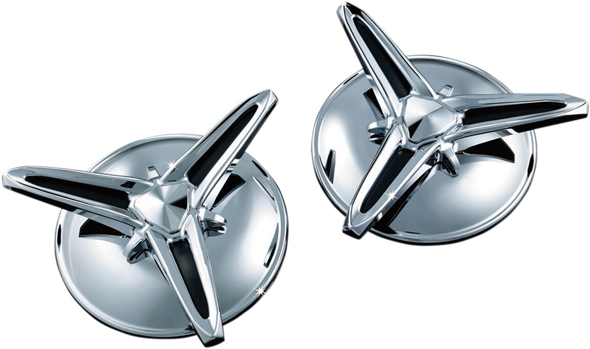 KURYAKYN KNOCK-OFF CENTER CAPS FOR TRIKES CHROME KUR1243