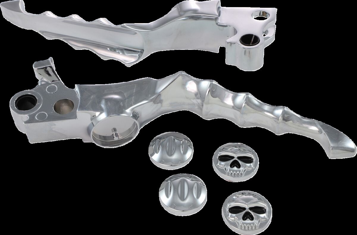 KURYAKYN LEVERS ZOMBIE FOR CABLE CLUTCH CHROME KUR1047