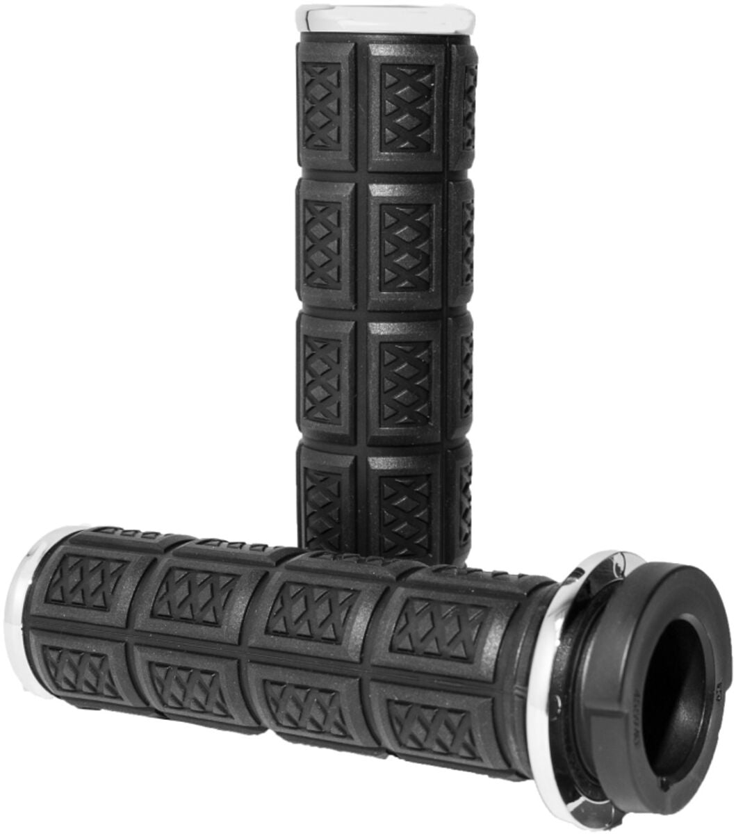 KURYAKYN GRIPS - ENYGMA - TBW - CHROME KUR10035-1