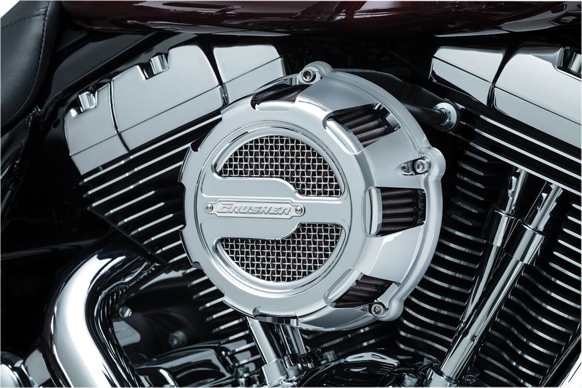 KURYAKYN ECE COMPLIANT CRUSHER MAVERICK AIR CLEANER CHROME 9654