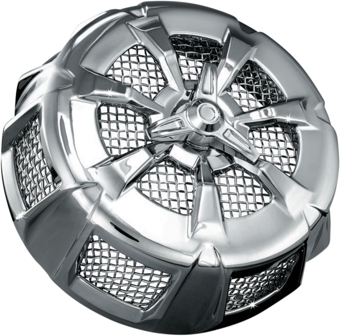 KURYAKYN AIR CLEANER COVER ALLY CAT CHROME KUR9439