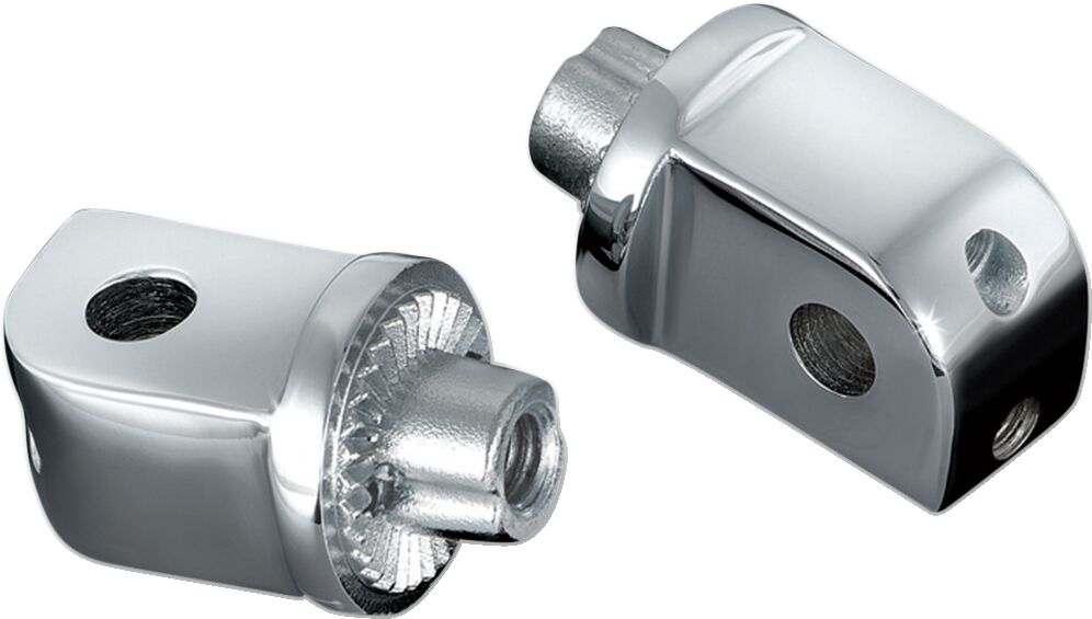 KURYAKYN SPLINED ADAPTER MOUNTS FOR HONDA & YAMAHA CHROME KUR8825