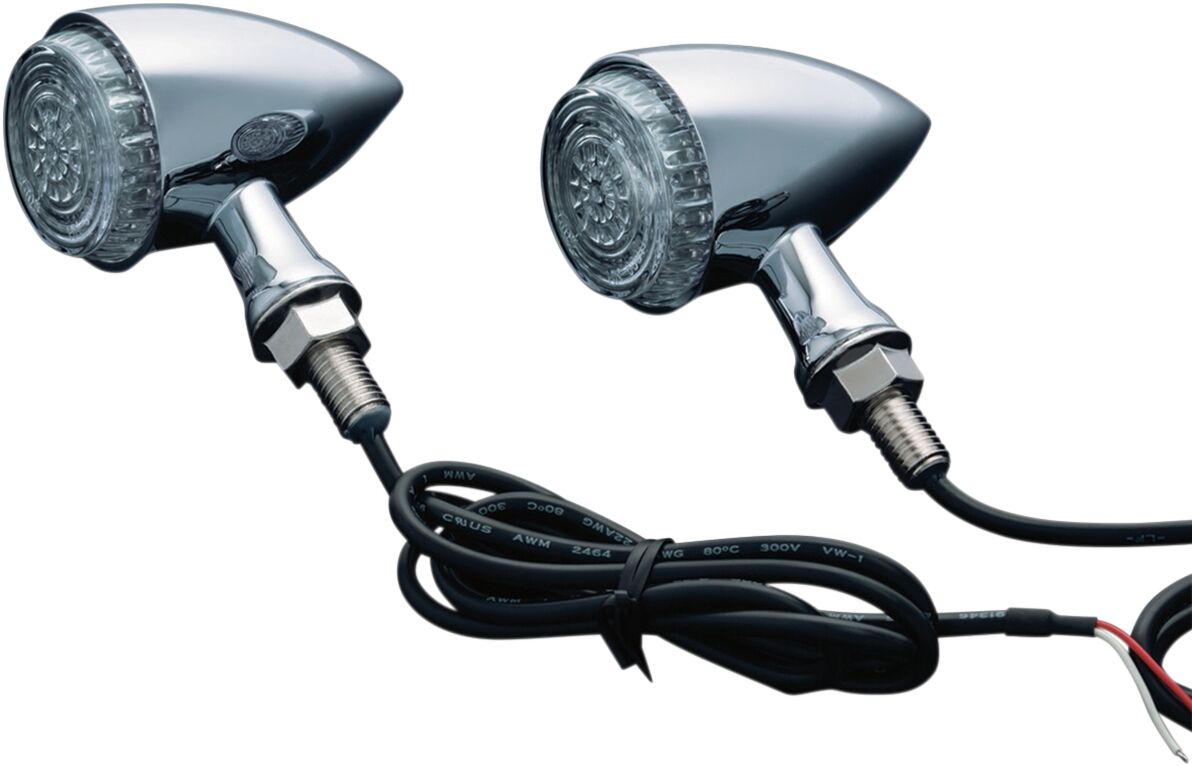 KURYAKYN TORPEDO LIGHTS RUN-TURN-BRAKE CHROME KUR2507