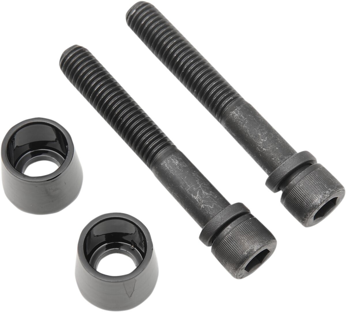 LA CHOPPERS BOLT RISER AND CONE 1/2 - 13 X 3 BLACK FOR HD LA-7412-02B