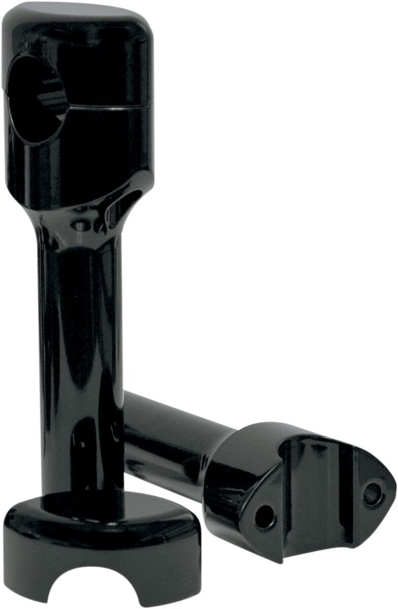 LA CHOPPERS HEFTY RISERS SMOOTH FOR 1 1/4" HANDLEBARS 6" RISE BLACK UNIVERSAL LA-7406-06B