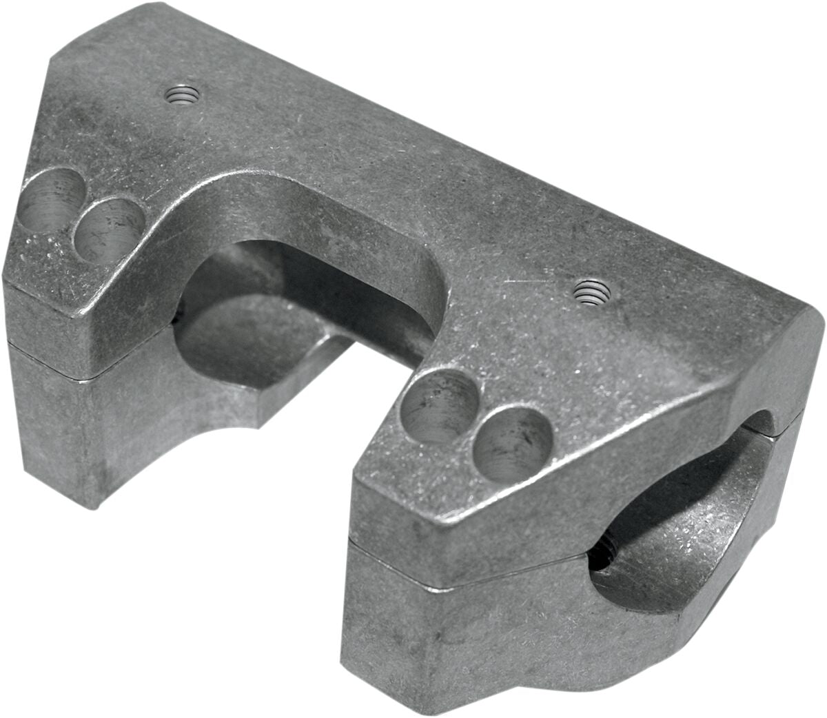 LA CHOPPERS RISER CLAMP SET FOR 1" HANDLEBARS RAW FINISH HD LA-7415-00
