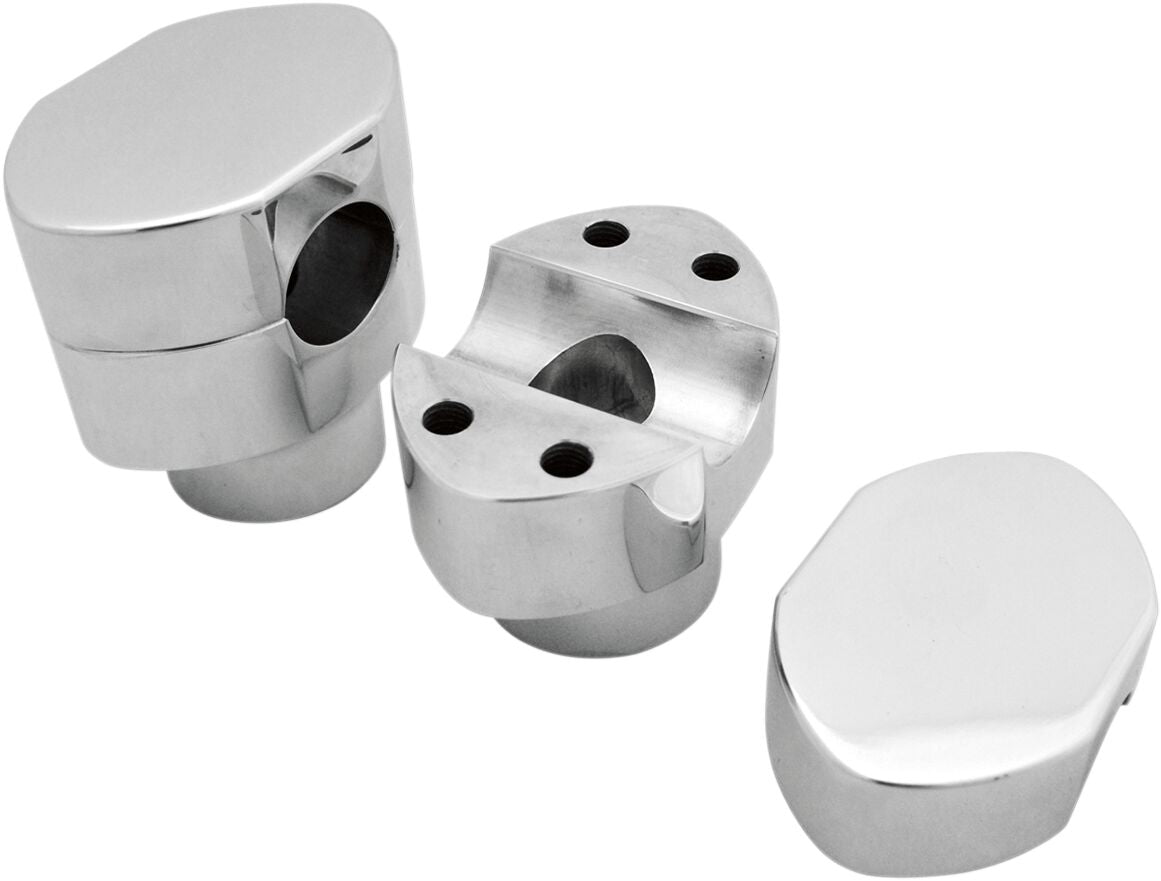 LA CHOPPERS 1" HARLEY SPRINGER RISERS CHROME HD LA-7410-02