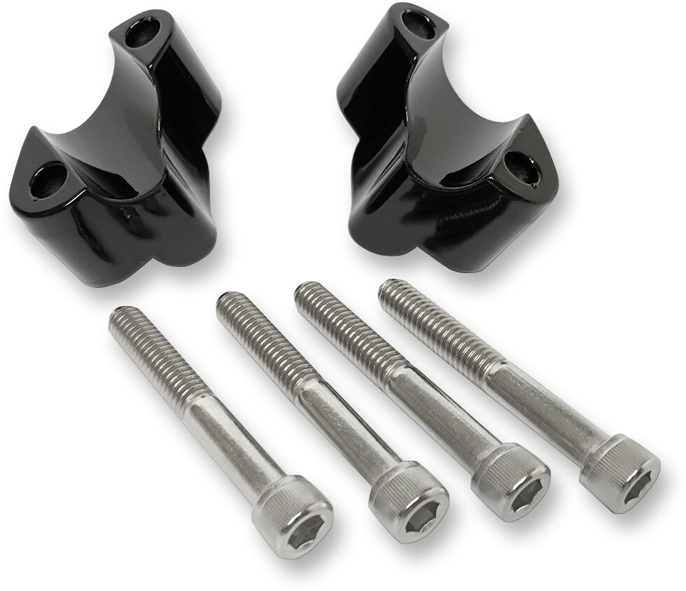 LA CHOPPERS HANDLEBAR RISER / 25,4 MM (1") / BLACK-GLOSS / ALUMINUM LA-7433-01B