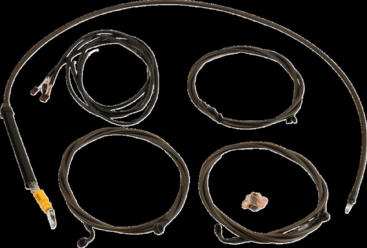LA CHOPPERS Cable Kit - Stock Handlebars - Midnight LA-8059KT3-08M