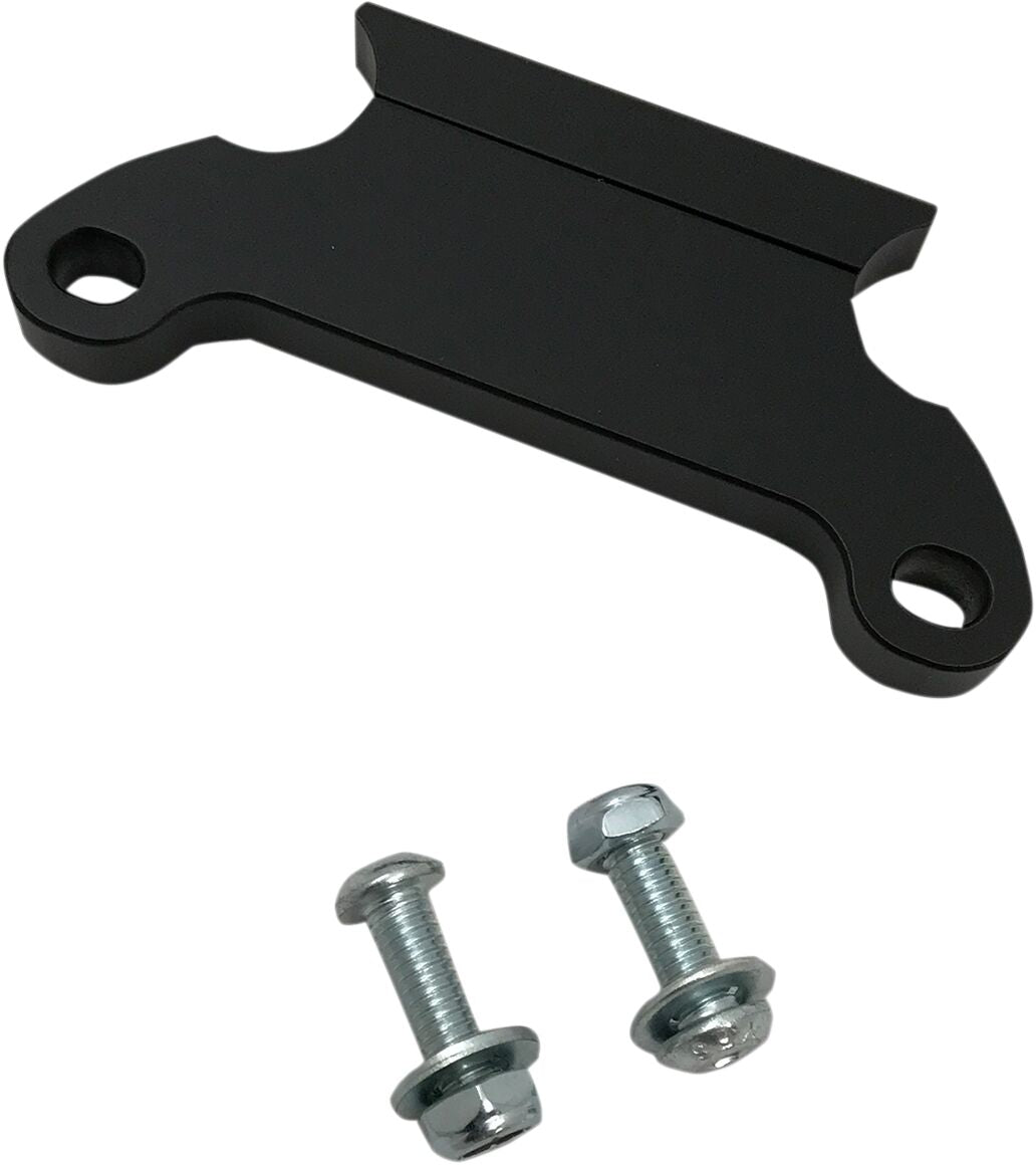 LA CHOPPERS 39MM GAUGE MOUNT FOR 1.25" T BARS FLAT BLACK ALUMINUM LA-7390-01M