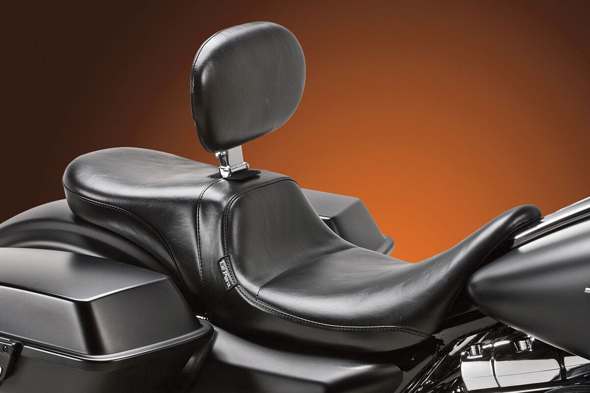 LE PERA SEAT DAYTONA 2-UP SMOOTH WITH DRIVER BACKREST BLACK LK-567BR