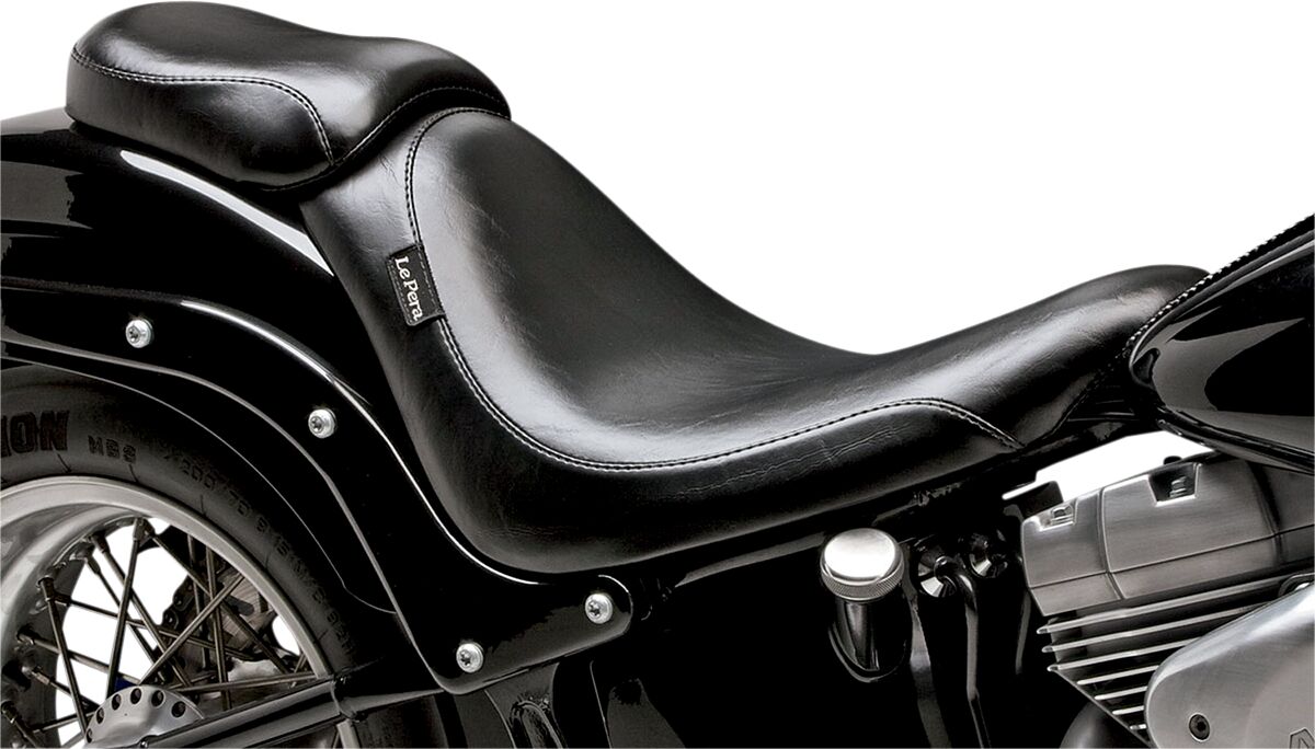 LE PERA PILLION PAD SILHOUETTE SMOOTH BLACK LK-850P