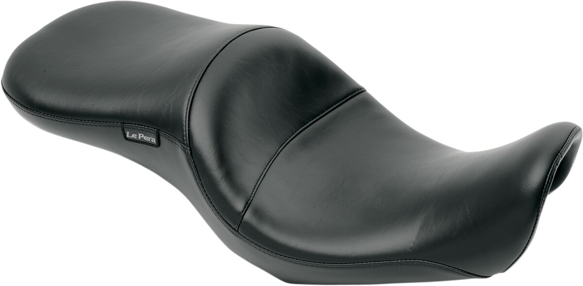 LE PERA SEAT MAVERICK 2-UP SMOOTH STITCHED BLACK LK-970S